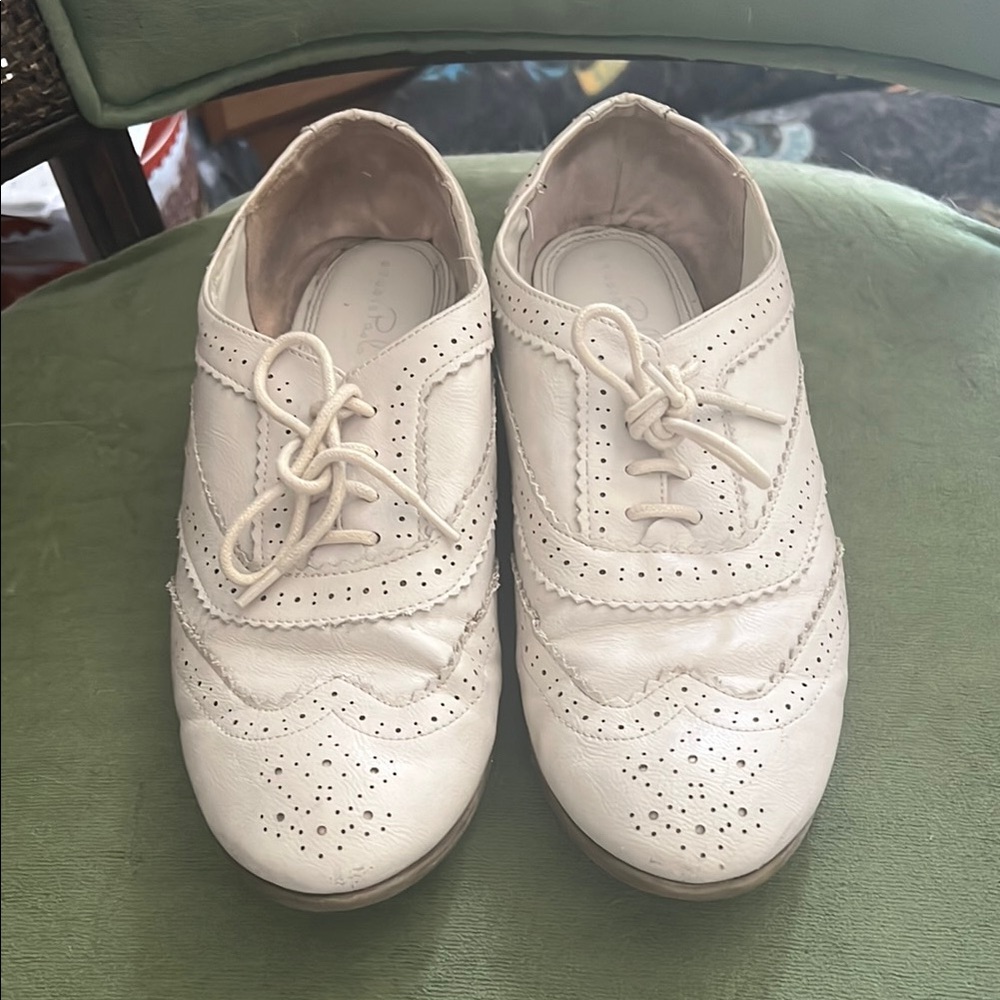 Paulo Cream Oxford Shoes